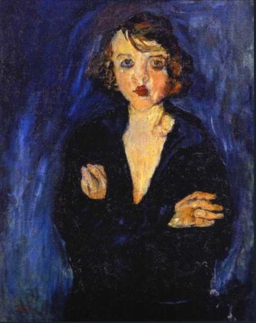 Вторая справа. Выход на террасу последнего этажа блог - ХаимСутин, Женщина со скрещенными руками.jpg