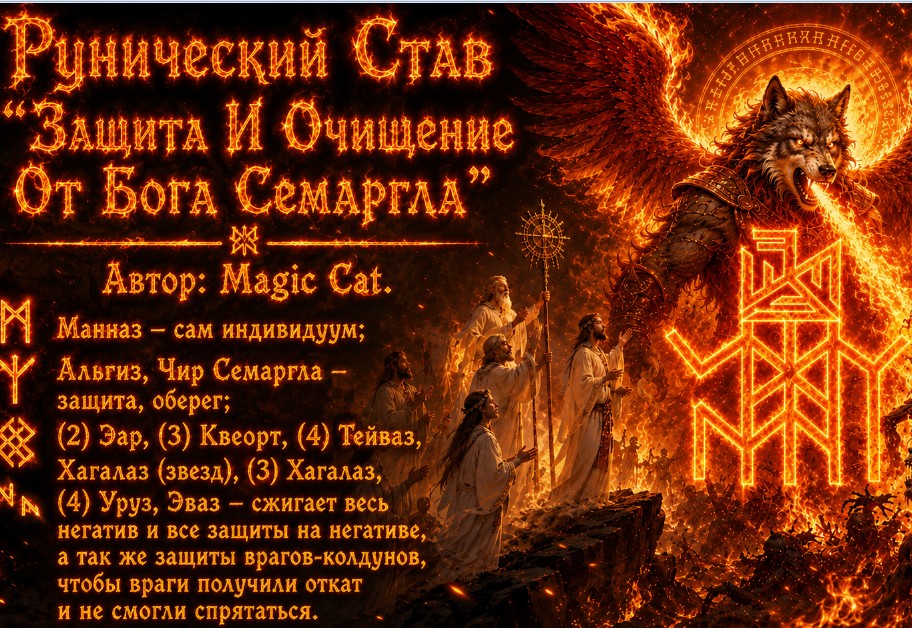 Рунический Став Защита И Очищение От Бога Семаргла . Автор: Magic Cat. - 33.jpg
