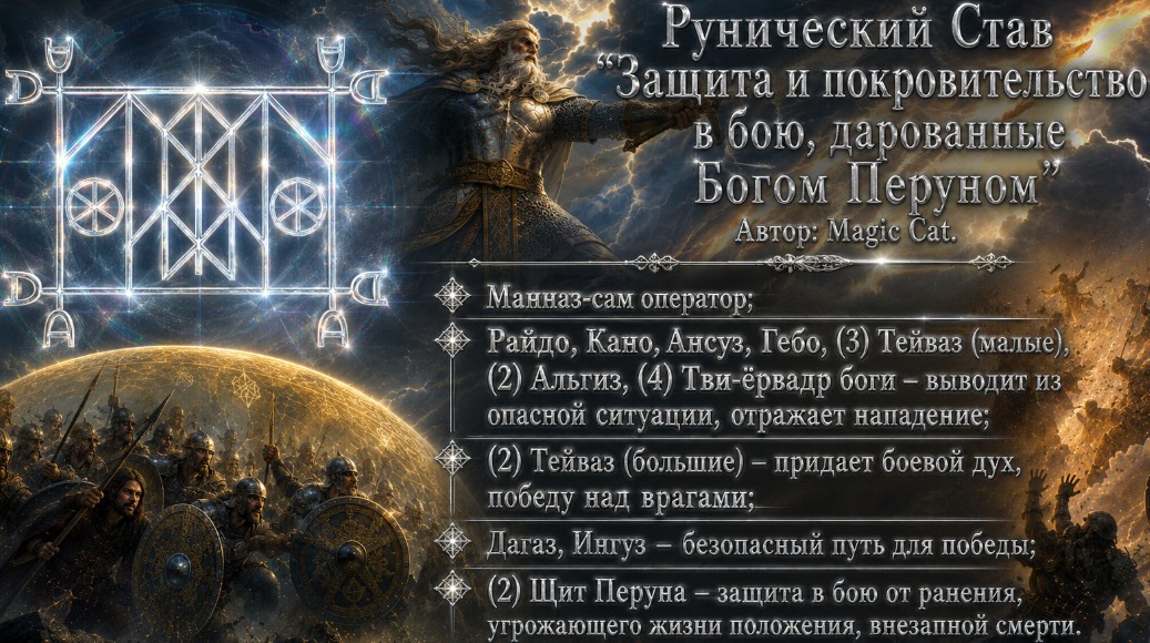 Рунический Став Покровительство в бою СВО От Бога Перуна . Автор: Magic Cat. - 44.jpg
