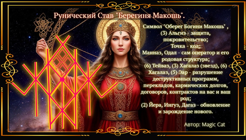 Рунический Став Берегиня Макошь . Автор: Magic Cat. - quote-2026-07-05-16dfa417b400bd3eba26c3ccb11793b7.jpg