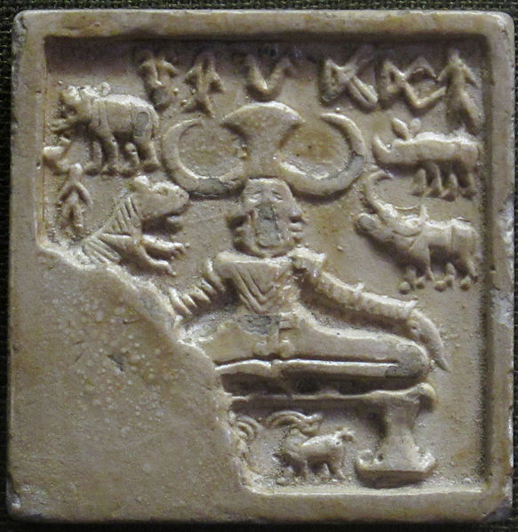 Заинтересовалась индуизмом после просмотра Бог богов Махадев  - Yogi._Mold_of_Seal,_Indus_valley_civilization.jpg